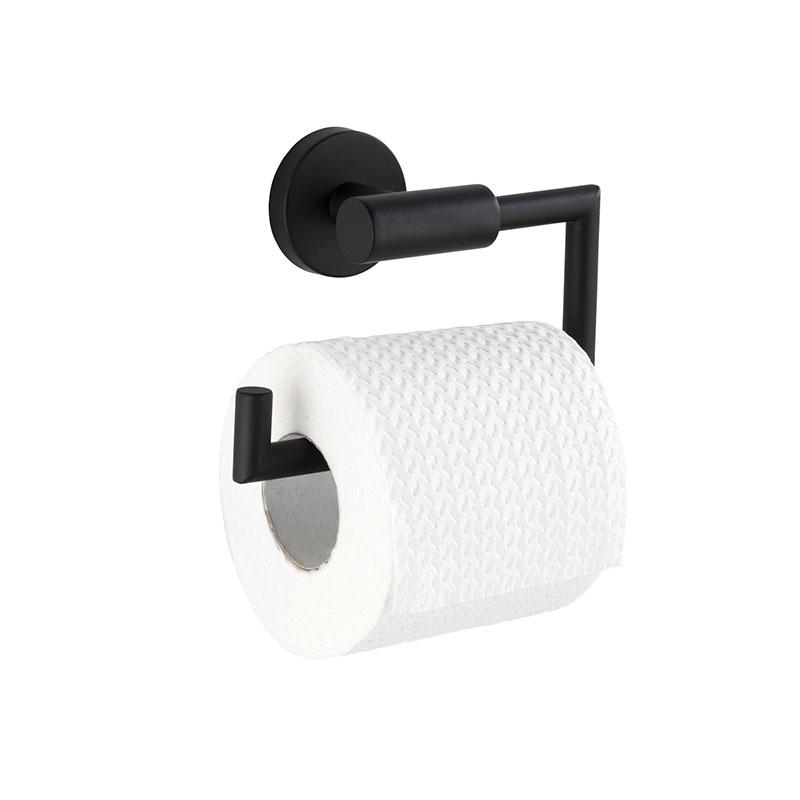 2x Toilettenpapierhalter Aus Kunststoff – Schwarz, Mit Schnellspanner, 136 Mm Länge